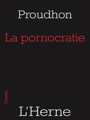 cover image of La pornocratie
